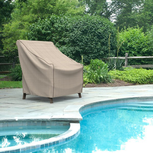 Housse de canapé et de chaise individuelle en tissu Oxford 420D imperméable, anti-poussière, pour table et chaise d'extérieur - Product Image 5