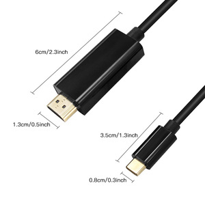 Cable USB-C a HDMI 4K 60Hz, chapado en oro, cobre sin oxígeno, para duplicación de pantalla de teléfono y TV - Product Image 1