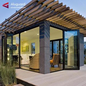 <span class=keywords><strong>Porte</strong></span>-fenêtre en verre <span class=keywords><strong>pliante</strong></span> à écran rétractable moderne de haute qualité à <span class=keywords><strong>grande</strong></span> vue Portes pliantes à cadre en aluminium standard australien - Product Image 5