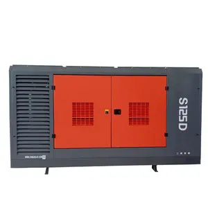 china industrial diesel rotary screw air compressors noise reduction machine supplier With Computer Control System