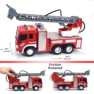 <span class=keywords><strong>Camion</strong></span> <span class=keywords><strong>de</strong></span> pompiers jouet à l'échelle 1:16 avec lumières et sons, <span class=keywords><strong>camion</strong></span> à friction, jouets pour enfants - Product Image 2