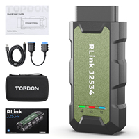 Dispositivo de Programación Topdon Rlink J2534 Passthru con Actualización Gratuita de por Vida, Diagnóstico Completo del Sistema, Escáner Bidireccional OBD2
