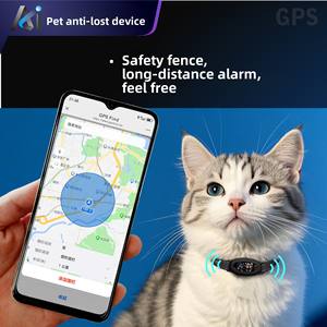 Localizador GPS <span class=keywords><strong>digital</strong></span> para mascotas en tiempo real <span class=keywords><strong>Collar</strong></span> de perro antipérdida impermeable IP67 para seguimiento de red 4G de cachorros y gatos - Product Image 5