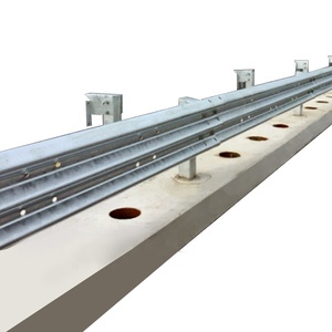 <strong>Crash</strong> Barrier Bridge Anti-Collision Safety Zinc Steel W Beam Guardrail Price Per Meter Highway <strong>Guard</strong> <strong>Rails</strong> Highway Guardrail - Product Image 3
