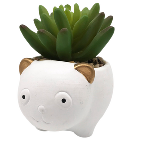 Venta al por mayor barato Mini Animal interior decorativo esmaltado cerámica ecológica maceta - Product Image 3