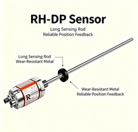 Capteur de déplacement magnétostrictif RH-DP Profibus-DP avec course de 25-7620 mm / tige en acier inoxydable / certifié CE