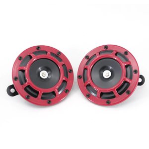 แตรโคแอกเชียล ZKXX KX-1019 คู่ 12V 125 มม. แตรดิสก์/แตรหอยโข่ง 120dB เสียงดัง โทนคู่ สี<span class=keywords><strong>แดง</strong></span>เหล็ก ใช้แทนกันได้สำหรับรถยนต์ รถบรรทุก - Product Image 3