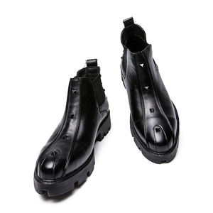 Venta al por mayor <span class=keywords><strong>de</strong></span> zapatos transpirables <span class=keywords><strong>de</strong></span> punta redonda para hombres jóvenes zapatos <span class=keywords><strong>de</strong></span> moda suela <span class=keywords><strong>de</strong></span> plataforma zapatos formales negro con cordones ZAPATOS <span class=keywords><strong>DE</strong></span> TRABAJO - Product Image 3