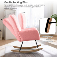 Nodic luxe Style salon stable et sûr coussin de siège de base courbe ergonomique chaise à dossier à bascule