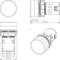 Écran LED miniature de 0,2 pouce à 4 chiffres avec protocole RS485 Modbus RTU/ASCII, compteur de processus circulaire pour armoire de commande