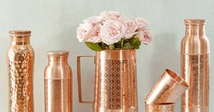 Premium Pure Copper <b>Mug</b> Bottle And Storage Jar <b>Set</b> For Home Kitchen And Gift Use - Product Image 3