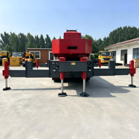 Grue araignée sur chenilles certifiée CE de 15 tonnes avec stabilisateurs hydrauliques, hauteur de levage de 28 m, double alimentation pour les chantiers