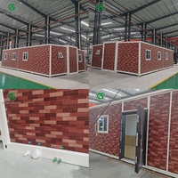 Villa de luxe modulaire préfabriquée en conteneur de 40 pieds, maisonnette portable à 3 chambres, prête à être expédiée dans le monde entier