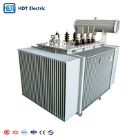 Transformateur immergé dans l'huile triphasé 11kV 33kV vers 0.415kV, type distribution, pour projet industriel