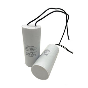ตัวเก็บประจุมอเตอร์ <span class=keywords><strong>CBB60</strong></span> AC พร้อมสายไฟที่ใช้ในปั๊มและเครื่องซักผ้า - Product Image 3