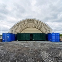 Abri de stockage en tissu à double structure en PVC 40x40 avec paroi arrière