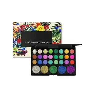 Paleta de sombras matte com 29 cores, paleta de cores para terra, superfície piscante e com glitter, enfumaçado, à prova d' água, maquiagem