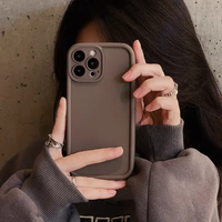 Coque de téléphone en silicone liquide pour Samsung A32 S24Ultra, pour iPhone 16 15 14 13 12 Pro Max, coque de téléphone en TPU de luxe, couleur bonbon douce