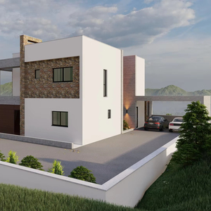 Maison préfabriquée à deux étages de 325 m2, design moderne, maisons préfabriquées avec <span class=keywords><strong>garage</strong></span> de 40 m2 inclus et 4 chambres + 3 salles de bain - Product Image 5