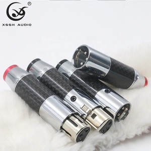 Connecteur <span class=keywords><strong>XLR</strong></span> mâle/femelle YIVO XSSH Audio HIFI DIY en gros, prise <span class=keywords><strong>jack</strong></span> d'interface équilibrée plaquée or rhodié - Product Image 2