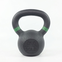 Kettlebell en fonte massif de 6 kg, coloré et revêtu de vinyle, durable, pour la maison, la salle de sport et l'entraînement CrossFit – Vente en gros