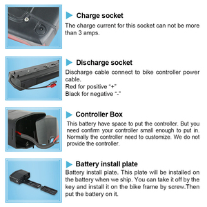 <span class=keywords><strong>Porte</strong></span>-bagages arrière pour batterie de vélo électrique, batterie de vélo électrique 36v 48v 1000W moteur 18650 E-bike Akku <span class=keywords><strong>porte</strong></span>-bagages arrière batteries de vélo électrique - Product Image 6
