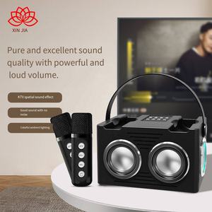 Altavoz Portátil Bluetooth con 2 Micrófonos, Reproductor de Audio Karaoke con Doble Bocina de 2*8W, V5.3, para Fiestas al Aire Libre - Product Image 3