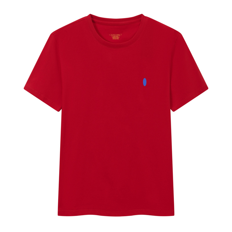 Red with colorful orchid pony logo