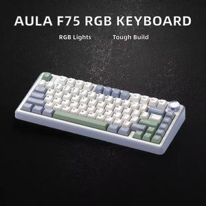 Teclado para Juegos de Modo Dual Inalámbrico USB de 2.4G, Teclas PBT, Interruptor Mecánico, Logotipo Personalizado OEM para Usuarios de PC de Escritorio - Product Image 2