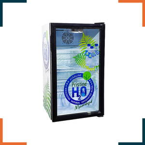 Meisda 98L modern custom door sticker refrigerated merchandiser