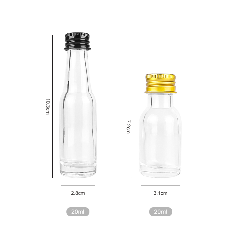 Lot De 24 Mini Bouteilles Liqueur 100ml à Remplir - Petites Bouteilles Avec Bouchon Argenté + Entonnoir Et Brosse