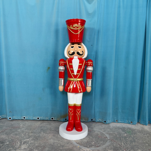 Estatua <span class=keywords><strong>de</strong></span> <span class=keywords><strong>Cascanueces</strong></span> <span class=keywords><strong>de</strong></span> Fibra <span class=keywords><strong>de</strong></span> Vidrio Blanca a Tamaño Real, Modelo Ecológico Pintado a Mano, Personaje <span class=keywords><strong>de</strong></span> TV y Cine - Product Image 2