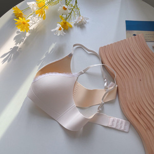 Soutien-gorge étudiant fin <span class=keywords><strong>sans</strong></span> armatures, <span class=keywords><strong>sans</strong></span> couture, ajustable, pour petite poitrine, effet push-up, en dentelle sexy, une pièce - Product Image 4