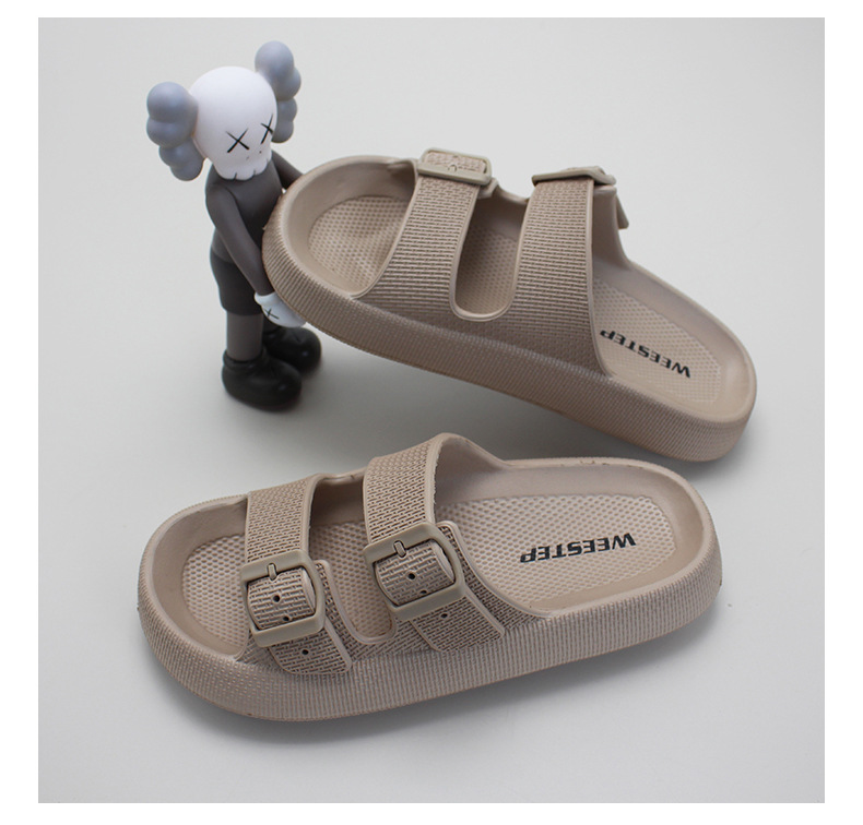 Women Summer Soft EVA Slippers Thick Platform Bathroom Men Slides Slippers