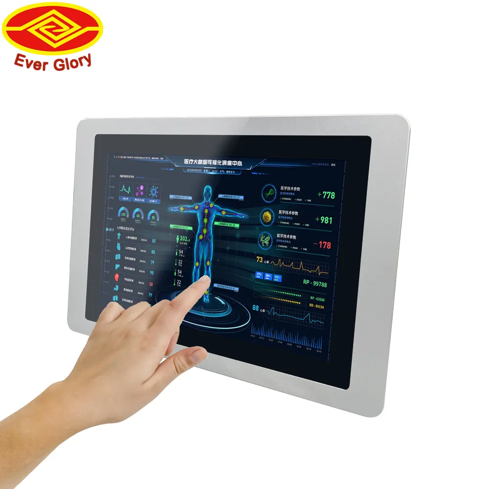 Industrial OEM Multipletouch 10.1inch USB EETI Capacitive Interactive Open Frame Kiosk LCD Touch Screen Display Monitor