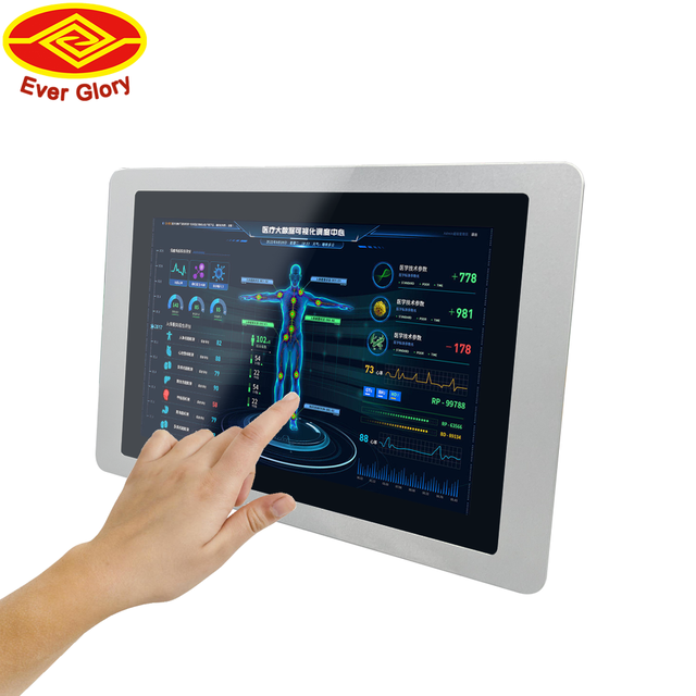 4K Medical Self-Service Kiosk Monitor Multi-Touch IP65 Glove Support 10.1 Inch USB Capacitive Open Frame Touch Screen Display