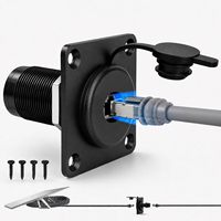 Prise murale RJ45 femelle-femelle EDUP avec panneau en alliage d'aluminium pour Starlink Standard Gen 3