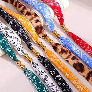 Europäisch-amerikanischer Retro-Nischen-Design-Anhänger mit Leopardenmuster aus 18K Gold Edelstahl, hochwertige Seidenschal-Halskette - Product Image 3