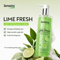 Gel Douche Exfoliant 2-en-1 Hydratant et Lissant au Sakura et au Citron Vert pour Tous Types de Peau – Formule OEM Usine