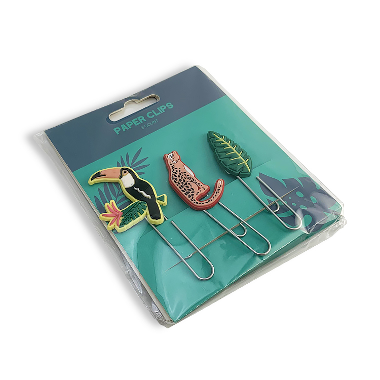 Крутой пружинный зажим для бумаги в виде головы животного из серии джунглей, стальной материал не подвергается деформации и крепко держится