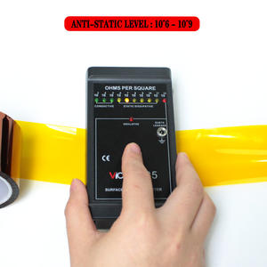 เทปกาวโพลีอิไมด์ (<span class=keywords><strong>PI</strong></span>) แบบมีแผ่นรองกันไฟฟ้าสถิตย์ชนิดสองชั้น พร้อมกาวซิลิโคนและแผ่นรองกันไฟฟ้าสถิตย์ชนิดฟลูออโรซิลิโคน - Product Image 2