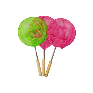 Petits filets de pêche avec manche en bois, maille en acier inoxydable, pour enfants, pour attraper poissons et insectes, jouet pour enfants de 5 à 7 ans, unisexe - Product Image 1