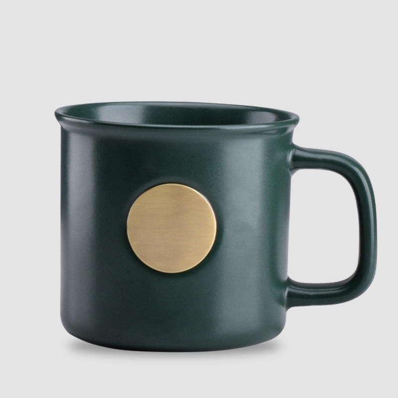 ถ้วยเหรียญทองแดงสีเขียวเข้มด้าน - สลักฟรี