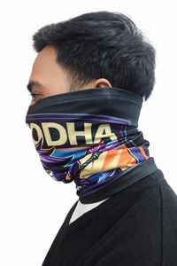 ผ้าโพลีสแปนเด็กซ์พรีเมียม ยืดได้ 4 ทิศทาง พิมพ์ลายแบบซับลิเมชั่นเต็มผืน ปรับแต่งได้ตามต้องการ ผ้าพันคอ 9 in 1 แบบบาลาคลาวา สำหรับกิจกรรมกลางแจ้ง ป้องกันฝุ่น - Product Image 2