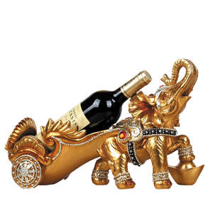 SE7 Résine Cheval Statue Décor À La Maison <span class=keywords><strong>Golden</strong></span> <span class=keywords><strong>Horse</strong></span> Statue Casier À Vin Titulaire Meubles Salon Décor - Product Image 2