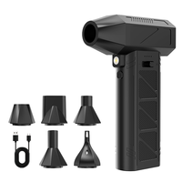 Souffleur d'air portable sans fil 110000 tr/min, pistolet à air comprimé, mini ventilateur turbo 100W, sécheur de voiture électrique portatif, souffleur pour barbier