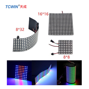 Tcwin <span class=keywords><strong>LED</strong></span> ma trận Bảng điều chỉnh <span class=keywords><strong>RGB</strong></span> 5050SMD kỹ thuật số 8x32 256 pixels cá nhân địa chỉ linh hoạt fpcb hiển thị DC5V ws2812b - Product Image 5