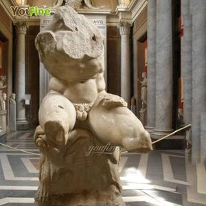 YOUFINE - Escultura de Torso Masculino Desnudo Clásico de Tamaño Real en Mármol Personalizada - Product Image 2