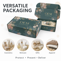 Boîtes en carton ondulé écologiques imprimées sur mesure avec dorure à chaud pour vernis à ongles, huiles, faux cils et emballages de beauté