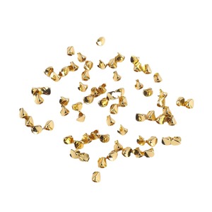 Perles torsadées irrégulières couleur or, 4x3x1,5 mm, plaquées cuivre, perles d'espacement en vrac pour la fabrication de bijoux DIY - Product Image 5